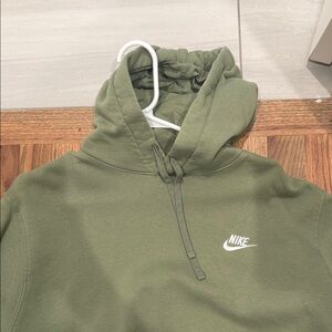 Nike Men's Olive Green Hoodie